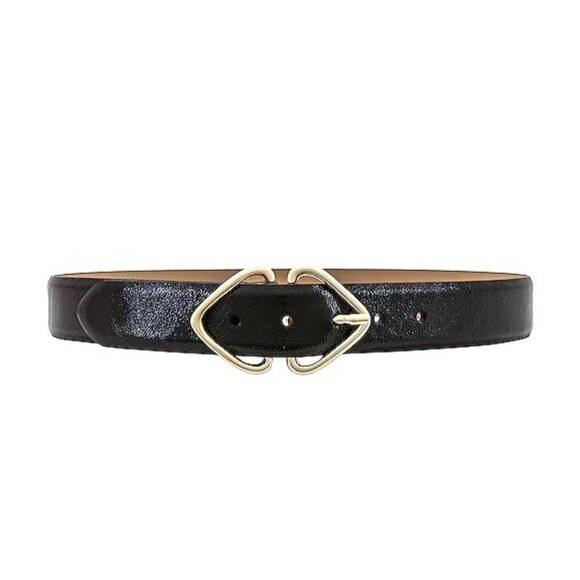 B-Low The Belt Livia Gloss Belt in Burgundy Fig and Gold main image 4